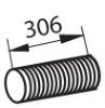 DINEX 81657 Corrugated Pipe, exhaust system